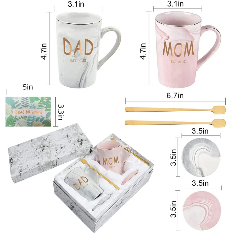 Papa et Maman Est 2022 Mug Cadeau pour Parents