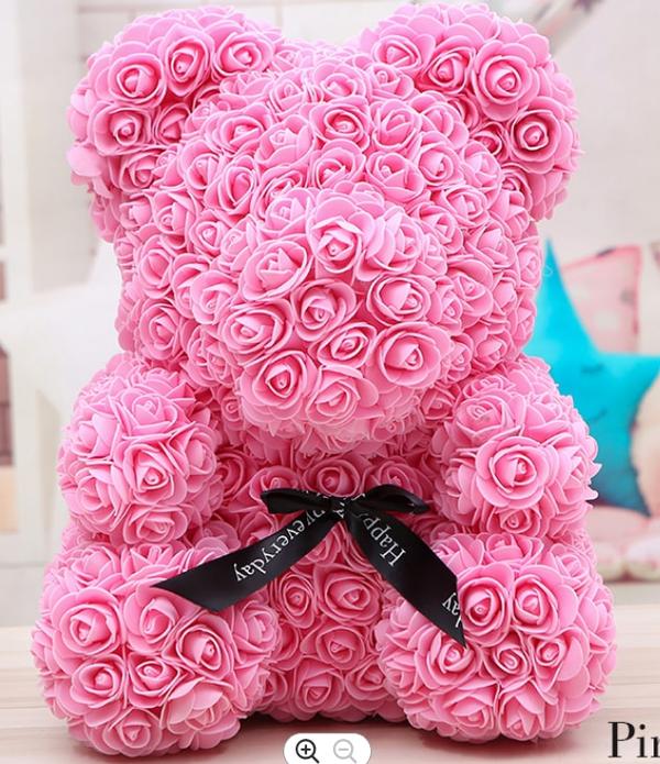 Fleurs d'ours en peluche