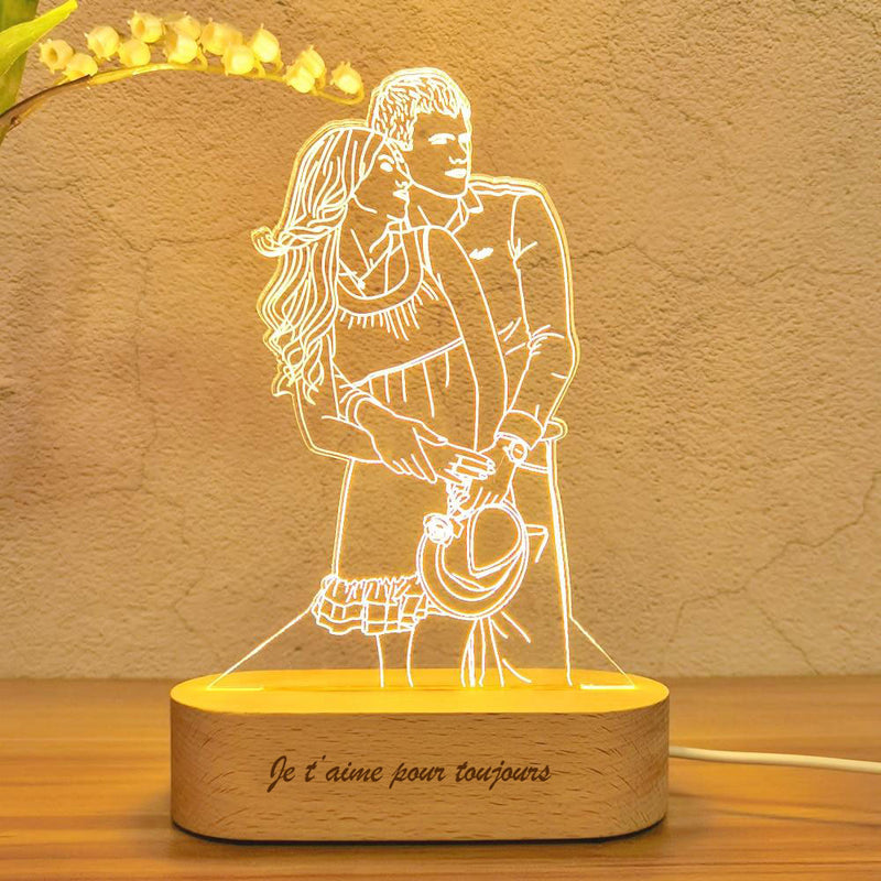 La Photo Mémorable - Lampe LED - Lampe Personnalisée